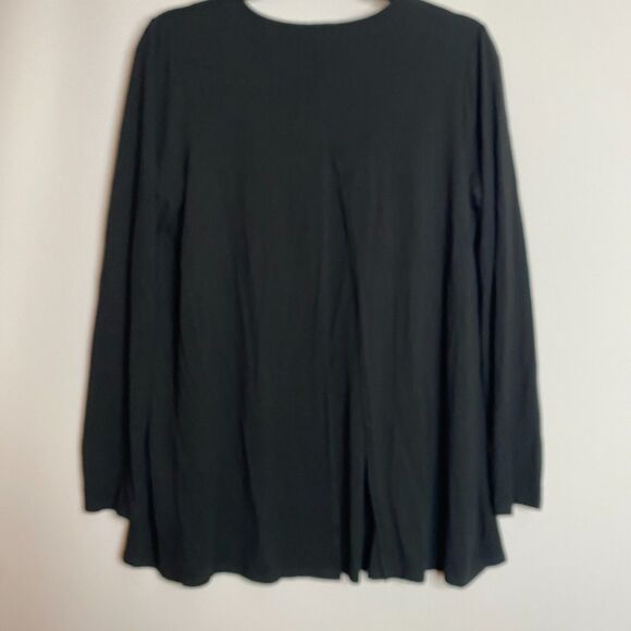 J. Jill Wearever Collection Black Knit Rayon Cardigan Womens S - Picture 2 of 11